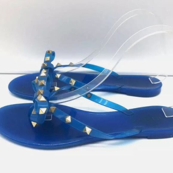 Valentino Rockstud PVC Flat Thong Sandals size 39 - Picture 7 of 7